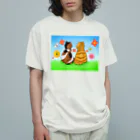 Lily bird（リリーバード）の仲良し猫さん オーガニックコットンTシャツ