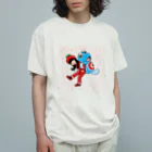 有明ガタァ商会のトマトのねえとガタちゃん オーガニックコットンTシャツ