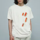 すたこのsalmon オーガニックコットンTシャツ