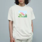 さんぽ / sampoのばらの香り オーガニックコットンTシャツ