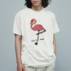 ぺちぺち工房 Pechi Pechi Atelierのふらみんご Organic Cotton T-Shirt