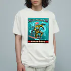 nidan-illustrationのSUZUMEBACHI -NINJA BORG- オーガニックコットンTシャツ