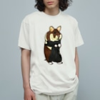 ぺちぺち工房 Pechi Pechi Atelierのクロハラハムスター Organic Cotton T-Shirt