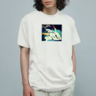 ニブイチ屋の捲りトップ Organic Cotton T-Shirt