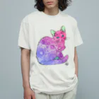 Cube屋のゼンタングルねこ① オーガニックコットンTシャツ