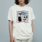 kcraft-bordercollieのボーダーコリー　振り向きver オーガニックコットンTシャツ