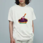 ベクのアイテム屋の空見上げるサカナたち Organic Cotton T-Shirt