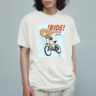 nidan-illustrationの!RIDE! (CARTOON STYLE) オーガニックコットンTシャツ