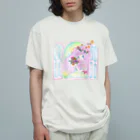 メルティカポエミュウのリェーニャ(せなかに天使の羽) オーガニックコットンTシャツ