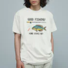 猫と釣り人のフエフキダイ_1 オーガニックコットンTシャツ