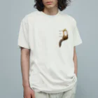 BANJOのキツネは春の風を感じる Organic Cotton T-Shirt