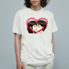 Lily bird（リリーバード）のKiss with heart♥ オーガニックコットンTシャツ