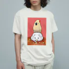 ろう飼い主のふんわりおおばたんさんとネズミ年 Organic Cotton T-Shirt