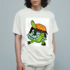 316(MIHIRO)のスペインイシガメとクサガメちゃん Organic Cotton T-Shirt