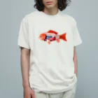 水島ひねの解剖錦鯉 オーガニックコットンTシャツ