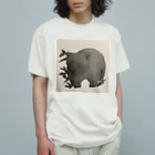 砂糖 線画のウォンバット Organic Cotton T-Shirt