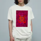 WAMI ARTのフトマニ赤金 オーガニックコットンTシャツ