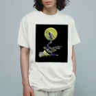 WAMI ARTのタツ月富士フトマニ オーガニックコットンTシャツ