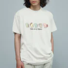 K.Sasara 公式キャラクターショップの恐竜のいる毎日（並ぶ） Organic Cotton T-Shirt