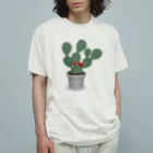 A Tのウチワサボテン Organic Cotton T-Shirt