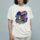 スロータイプ書店 Slowtype Booksのcity シティ 154 オーガニックコットンTシャツ