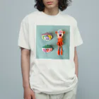 水島ひねの小耳イカと五目貝 Organic Cotton T-Shirt