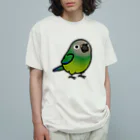 Cody the LovebirdのChubby Bird シモフリインコ オーガニックコットンTシャツ