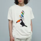 雑貨屋ヨコイマウの小鳥ブレーメン　オニオオハシ・オカメインコ・セキセイインコ・コザクラインコ・文鳥 Organic Cotton T-Shirt