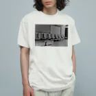 coronblanの廃駅(モノクロ) Organic Cotton T-Shirt