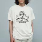 NEGI@トトくん・ひとえうさぎのひとえうさぎ  Organic Cotton T-Shirt