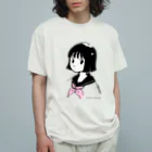 obosa_DENS/SABEAR_shop ＠SUZURIのセーラー少女_ウェア オーガニックコットンTシャツ