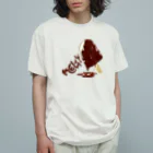 スロータイプ書店 Slowtype BooksのMELTY icecream メルティアイス 170 Organic Cotton T-Shirt