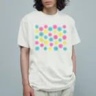 紙単衣 - kamihitoe -のカラフルポップ水引梅結び Organic Cotton T-Shirt