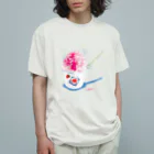 猫鳴きのかき氷（いちご） Organic Cotton T-Shirt