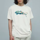 OJIKのアオリイカ Organic Cotton T-Shirt