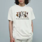 へちまめろんのイタグレ★さくらとその仲間たち オーガニックコットンTシャツ