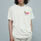 AtelierBoopのアレグリヘ　コーギー オーガニックコットンTシャツ