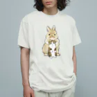 mofusandのちっこいねこ オーガニックコットンTシャツ