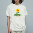 麦畑のヒマワニ オーガニックコットンTシャツ