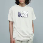 chiyonohanaのかがみよかがみ（黒線） オーガニックコットンTシャツ