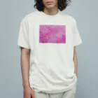 ▫ぬんちゃこ▫のピンクアクリル絵の具。 オーガニックコットンTシャツ