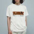 犬グッズの店しえるぶるーのソーシャルディスタンス　柴犬 Organic Cotton T-Shirt