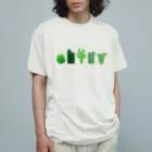 れなしやのカクタス🌵サボテン🌵 オーガニックコットンTシャツ