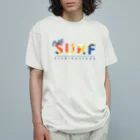 KMIのネットサーフ（曲線） オーガニックコットンTシャツ