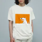 しろくまのかばん屋さん（SUZURI店）のいぬの しろさん オーガニックコットンTシャツ