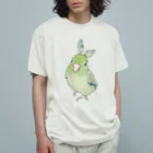 まめるりはことりのお羽飾り　マメルリハちゃん【まめるりはことり】 Organic Cotton T-Shirt