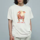 aNone sOnoneのスキニーギニアピッグ オーガニックコットンTシャツ