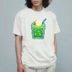 なでしこ@デザインのドッド絵メロンクリームソーダ Organic Cotton T-Shirt