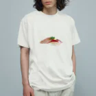 大の寿司　鯵 オーガニックコットンTシャツ