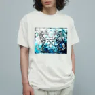 SumiReのタツノオトシゴ オーガニックコットンTシャツ